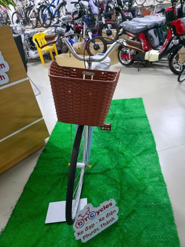Xe đạp nữ Abraham NU26 - 26 màu Vàng đồng nhạt