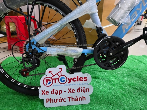 Xe đạp địa hình MAYBATE Bánh 26 inch Có đề Hợp kim màu Xanh Biển