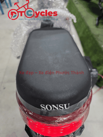 Xe đạp điện Sonsu Ruby bánh lùn màu Đỏ