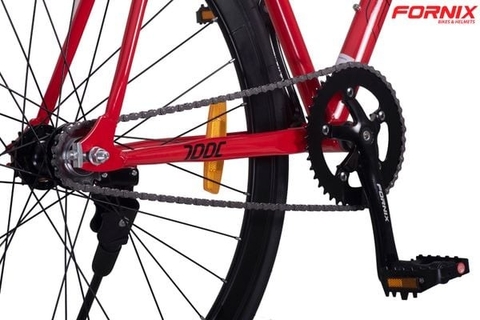 Xe đạp Fixed Gear Fornix BF200 màu Đen-Trắng