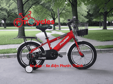 Xe đạp trẻ em nam Fujisan B01-20 Sườn Đôi màu Đỏ