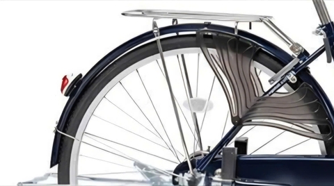 Xe đạp nữ Thống Nhất GN05 26 Sườn đôi dáng cong màu Xanh dương-Tím BATWHEEL