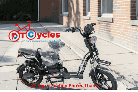 Xe đạp điện Sonsu Ruby bánh lùn màu Đen