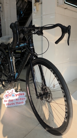 Xe đạp đua Abraham Bánh 700c Hợp Kim màu Đen-Xanh dương