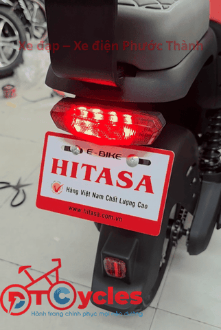 Xe điện HITASA DID màu Đỏ-Cam