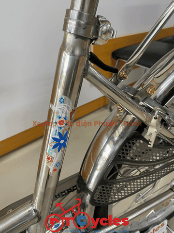 Xe đạp nữ PTCYCLES Windows 580 Sườn đơn thiên nga INOX