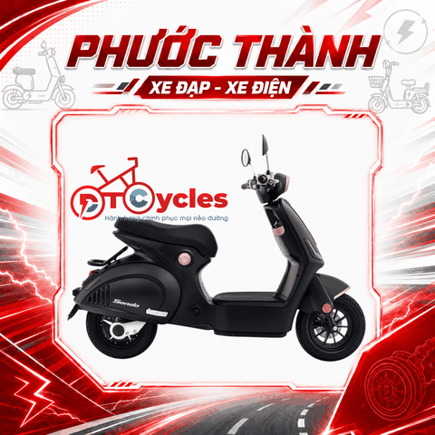 Xe điện Hitasa SANDO màu Đen mờ