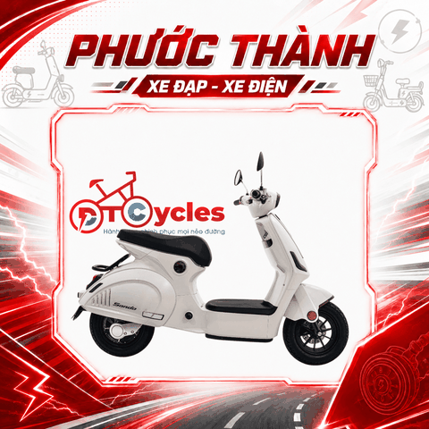 Xe điện Hitasa SANDO màu Kem