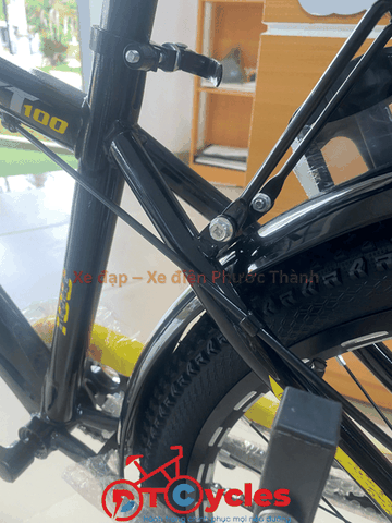 Xe đạp địa hình SMQI Bánh 24 inch 1-Speed màu Đen-Vàng