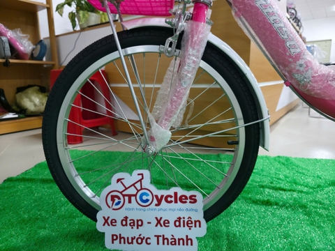 Xe đạp trẻ em nữ Hitasa NU20 màu Đỏ