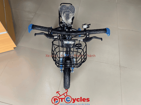 Xe đạp trẻ em nam Abraham SPORT 12 Sườn đôi màu Xanh dương-Đen