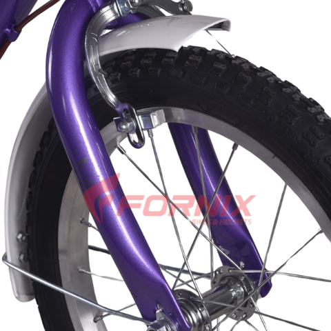 Xe đạp trẻ em nữ Fornix ALS16 sườn đơn thiên nga màu Tím