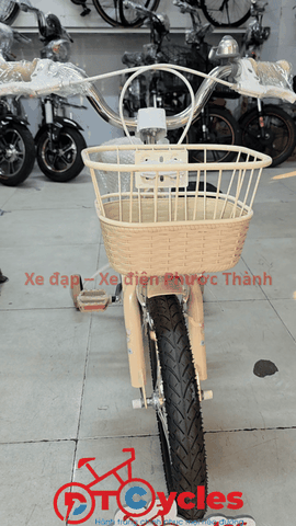 Xe đạp trẻ em nữ Fornix ZN16 màu Vàng Kem