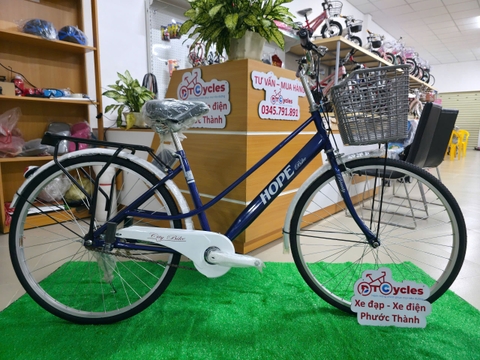 Xe đạp đường phố HOPE Bánh 26 inch màu Xanh Dương-Tím