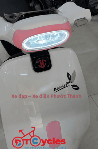 Xe điện JVC G9 NEW màu Trắng-Hồng