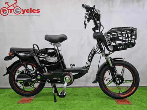 Xe điện Sonsu ECO Sườn cổ điển 18 màu Đen
