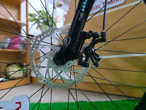 Xe đạp Touring Abraham Bánh 700c Có đề màu Đen-Xanh Dương