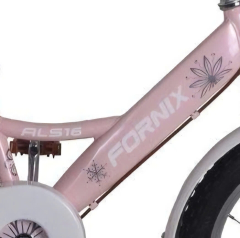 Xe đạp trẻ em nữ Fornix ALS16 sườn đơn thiên nga màu Hồng