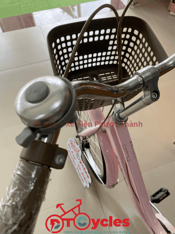 Xe đạp trẻ em nữ Mochi M99 Sườn đôi 22 màu Trắng