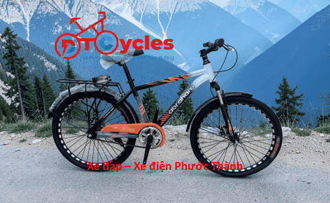 Xe đạp địa hình Abraham Bánh 26 inch 1-Speed màu Cam-Đen