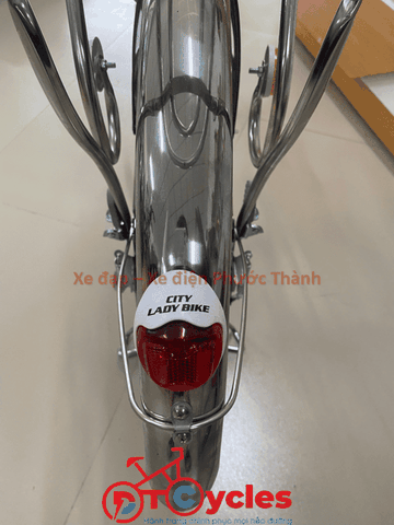 Xe đạp nữ PTCYCLES Windows 580 Sườn đơn thiên nga INOX