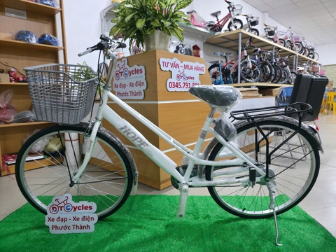 Xe đạp đường phố HOPE Bánh 26 inch màu Trắng
