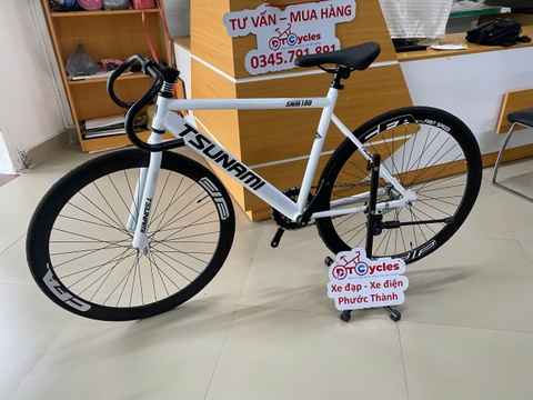 Xe đạp Fixed Gear PTCYCLES SNM100 màu Trắng