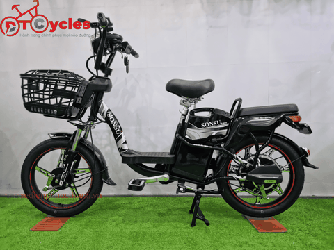 Xe điện Sonsu ECO Sườn cổ điển 18 màu Đen