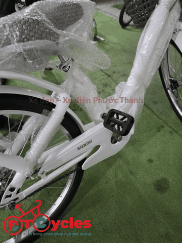 Xe đạp nữ Mochi M99 Sườn đôi 24 màu Trắng