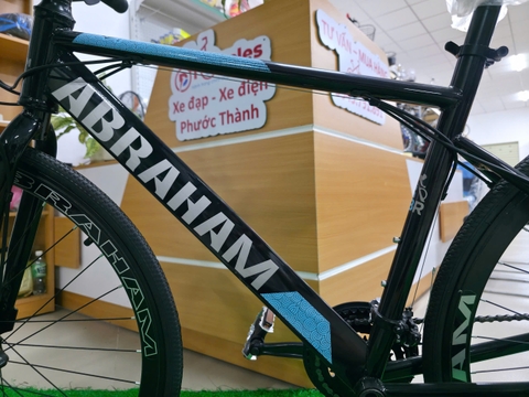 Xe đạp Touring Abraham Bánh 700c Có đề màu Đen-Xanh Dương