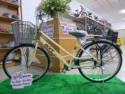 Xe đạp đường phố HOPE Bánh 26 inch màu Vàng Kem