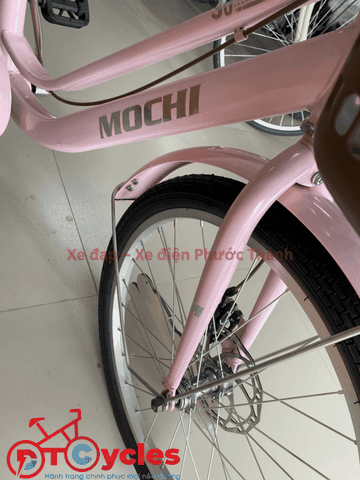 Xe đạp trẻ em nữ Mochi M99 Sườn đôi 22 màu Hồng