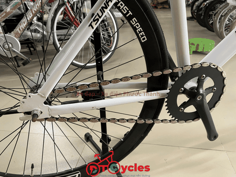 Xe đạp Fixed Gear PTCYCLES SNM100 màu Trắng