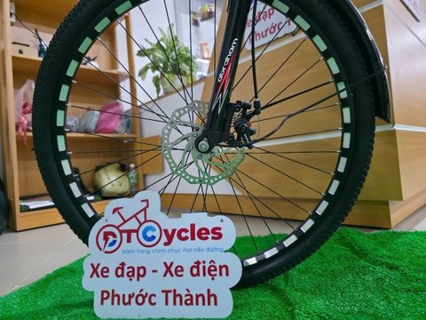 Xe đạp địa hình Abraham Bánh 26 inch 1-Speed màu Cam-Đen