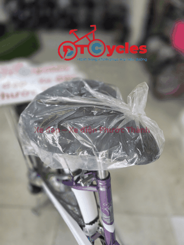 Xe đạp nữ PTCYCLES Windows 580 Sườn đơn thiên nga màu Tím