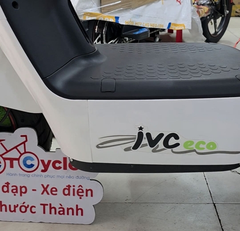 Xe điện JVC G9 NEW màu Trắng-Hồng