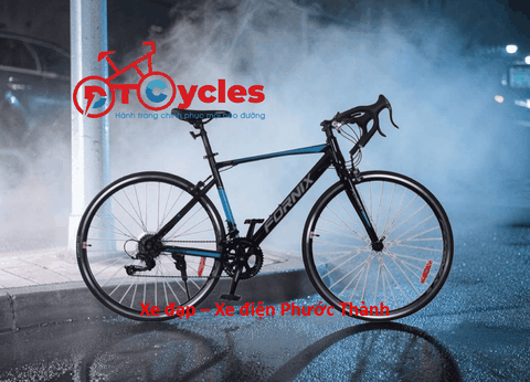 Xe đạp đua Fornix F8 màu Đen-Xanh dương