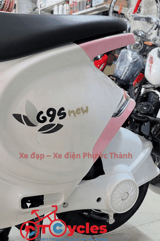 Xe điện JVC G9 NEW màu Trắng-Hồng