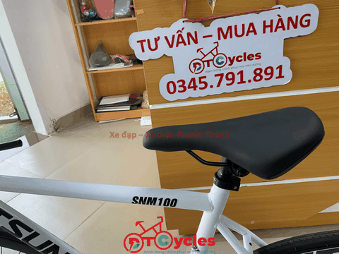Xe đạp Fixed Gear PTCYCLES SNM100 màu Trắng