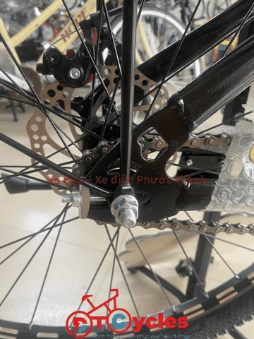 Xe đạp địa hình SMQI Bánh 24 inch 1-Speed màu Đen-Vàng