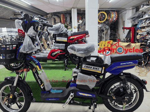 Xe điện HITASA Enro Bike 16 màu Xanh Dương