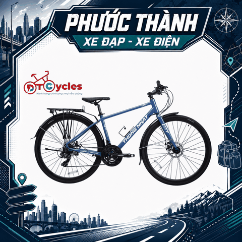 Xe đạp Touring Thống Nhất CPD màu Xanh Dương