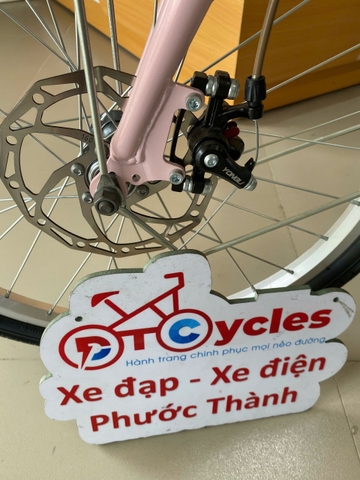 Xe đạp trẻ em nữ Mochi M99 Sườn đôi 22 màu Hồng