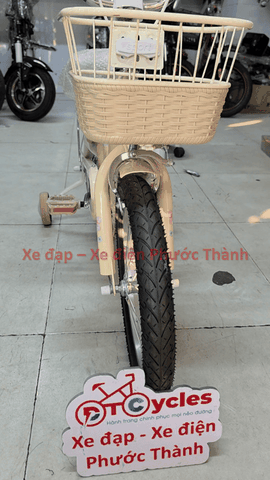 Xe đạp trẻ em nữ Fornix ZN16 màu Vàng Kem