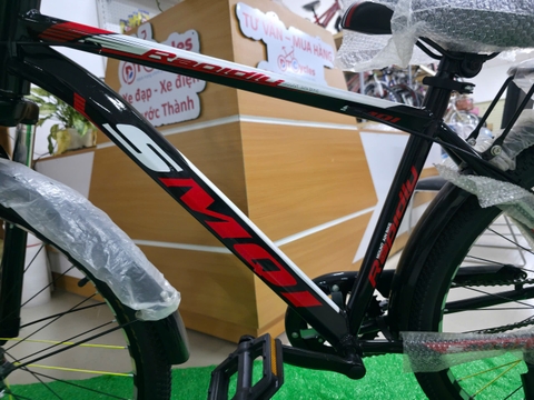 Xe đạp địa hình SMQI Bánh 26 inch 1-Speed màu Đen-Đỏ