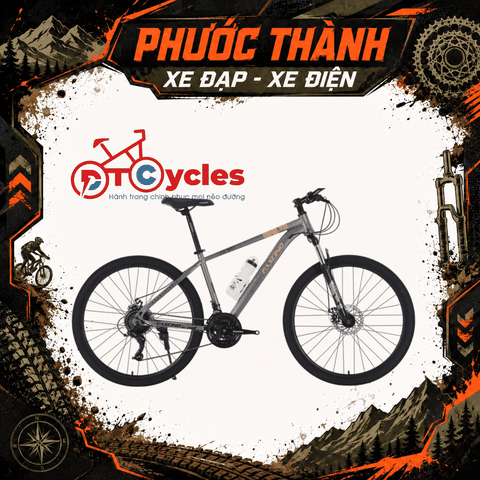 Xe đạp địa hình FASCINO 329 màu Ghi-Vàng