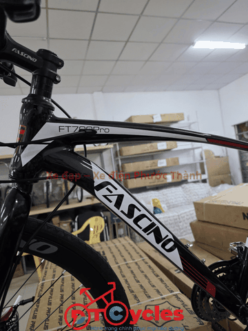 Xe đạp Touring Fascino FT700 Pro Đen-Đỏ