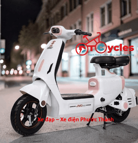 Xe điện JVC G9 SMART V1 màu Trắng Hồng