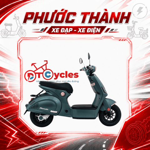 Xe điện Hitasa SANDO màu Xanh Rêu