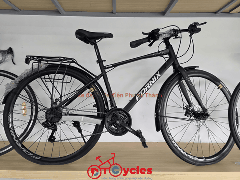 Xe đạp Touring Fornix F9 màu Đen-Bạc